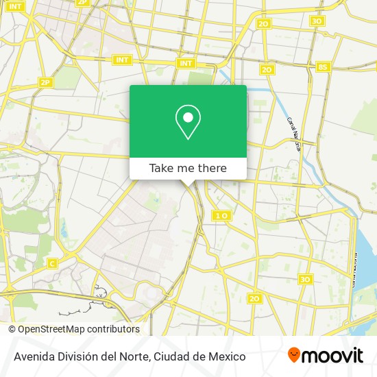 Avenida División del Norte map