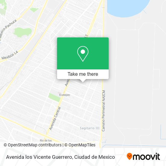 Avenida los Vicente Guerrero map