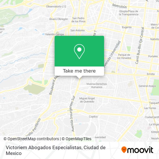 Mapa de Victoriem Abogados Especialistas