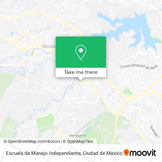 Mapa de Escuela de Manejo Independiente