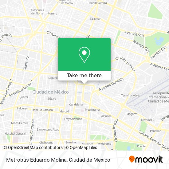 Metrobus Eduardo Molina map