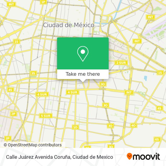 Mapa de Calle Juárez Avenida Coruña