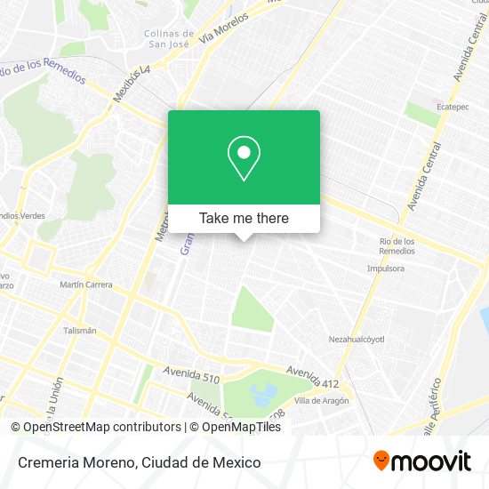 Mapa de Cremeria Moreno