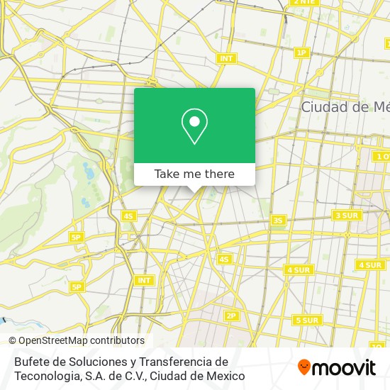 Mapa de Bufete de Soluciones y Transferencia de Teconologia, S.A. de C.V.