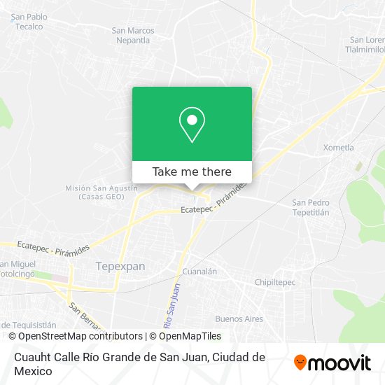 Mapa de Cuauht Calle Río Grande de San Juan