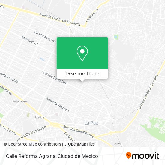 Calle Reforma Agraria map