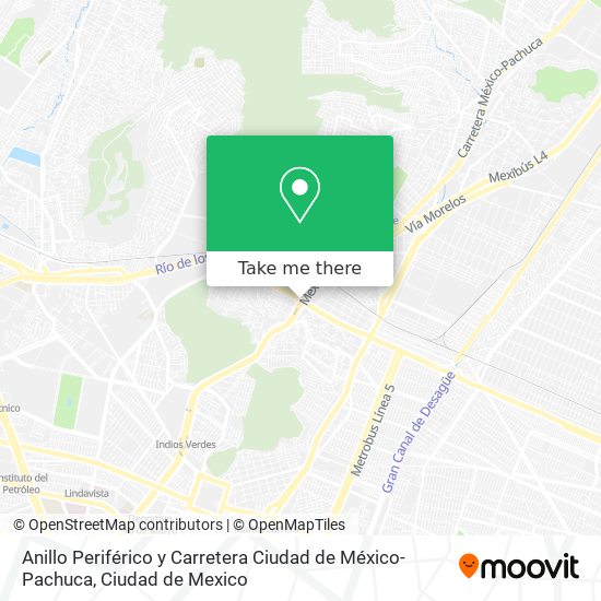 Anillo Periférico y Carretera Ciudad de México-Pachuca map