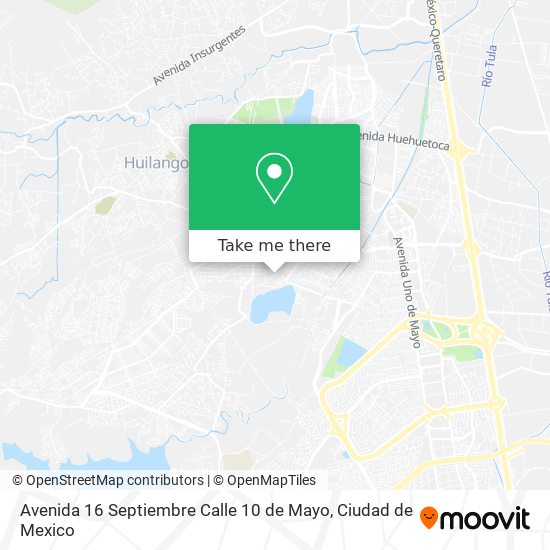 Avenida 16 Septiembre Calle 10 de Mayo map