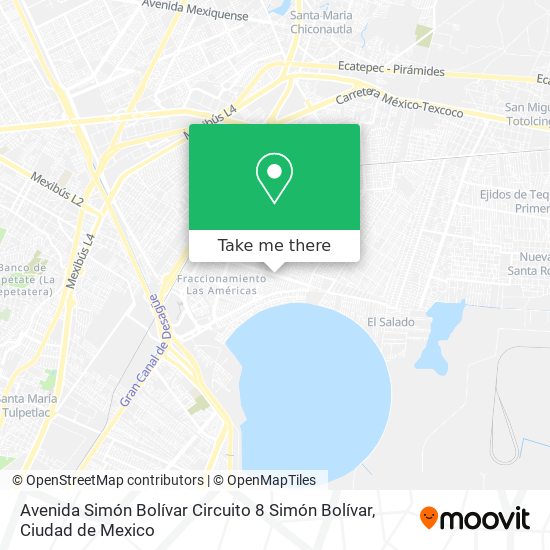 Avenida Simón Bolívar Circuito 8 Simón Bolívar map