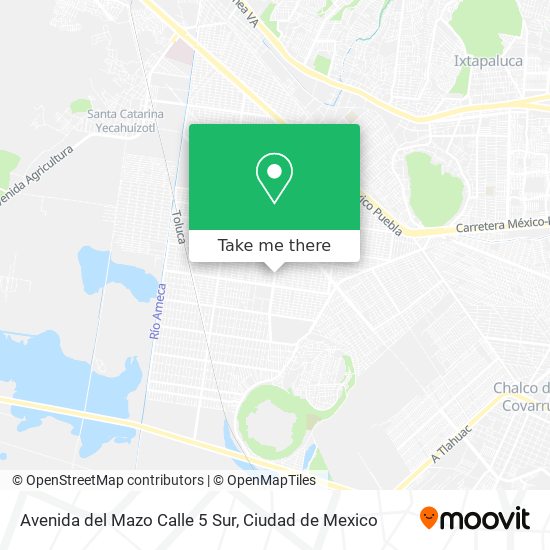 Mapa de Avenida del Mazo Calle 5 Sur