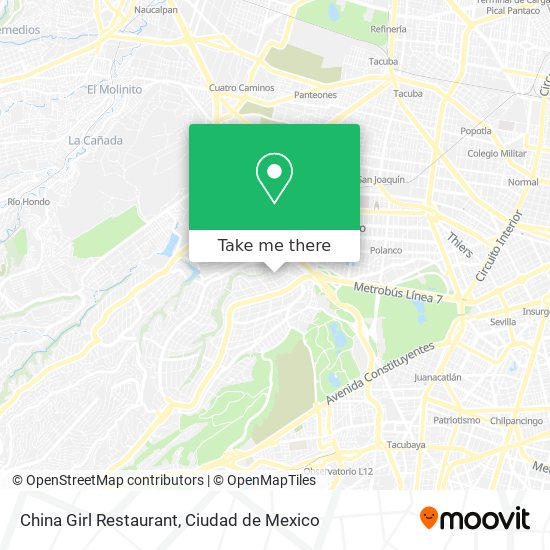 Mapa de China Girl Restaurant