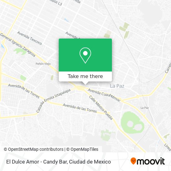 El Dulce Amor - Candy Bar map