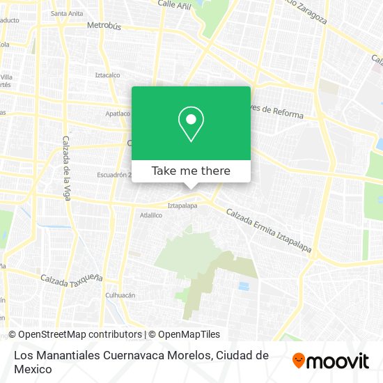 Los Manantiales Cuernavaca Morelos map