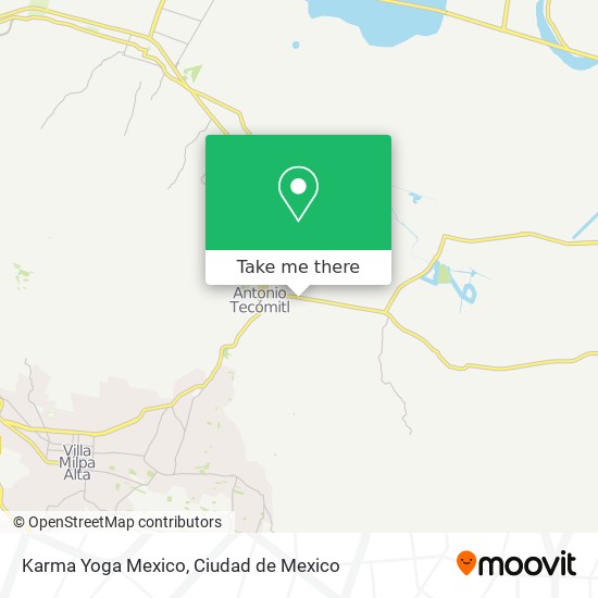 Karma Yoga Mexico map