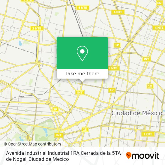 Mapa de Avenida Industrial Industrial 1RA Cerrada de la 5TA de Nogal