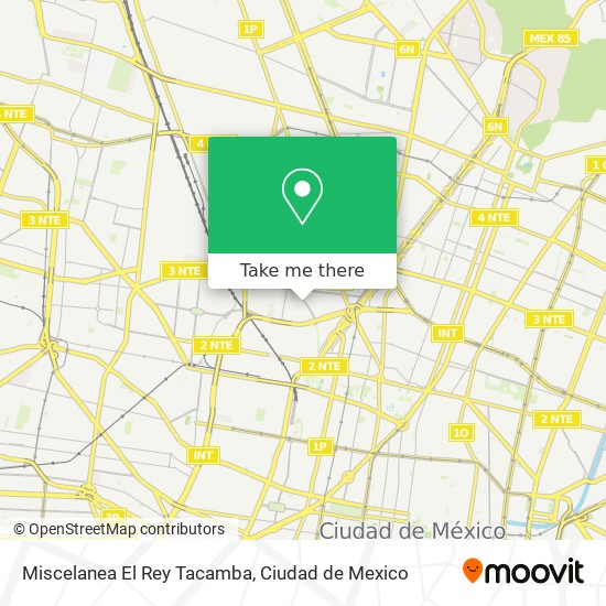 Miscelanea El Rey Tacamba map