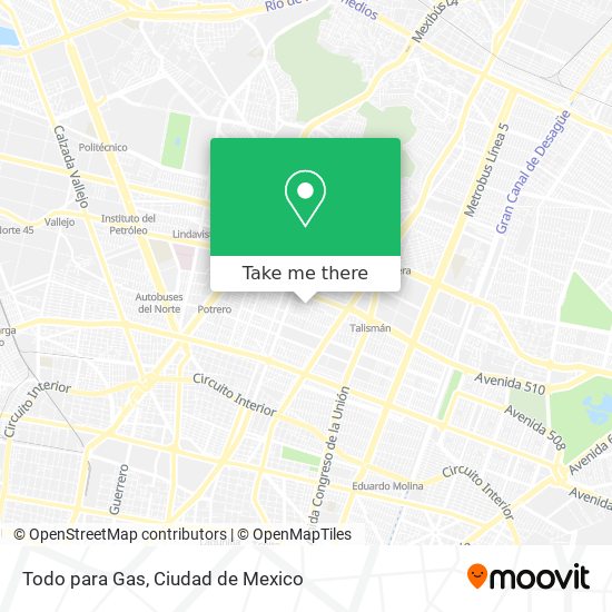 Mapa de Todo para Gas