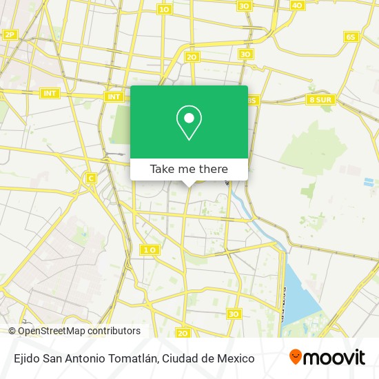 Ejido San Antonio Tomatlán map