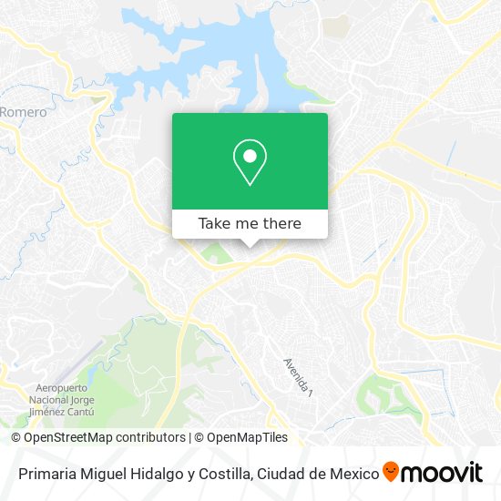 Primaria Miguel Hidalgo y Costilla map