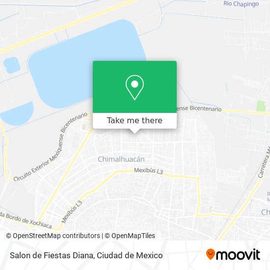 Mapa de Salon de Fiestas Diana