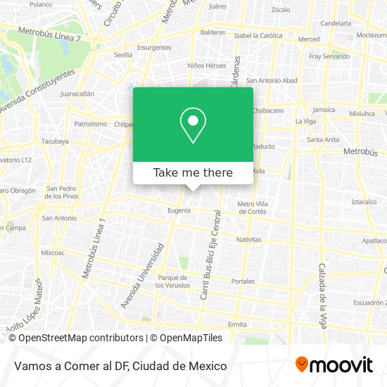 Vamos a Comer al DF map