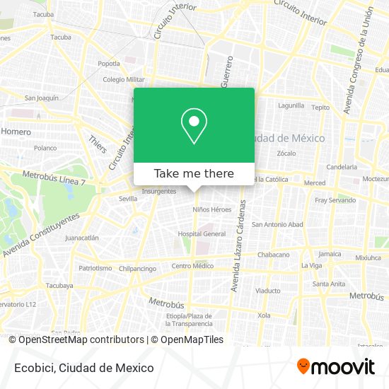 Mapa de Ecobici