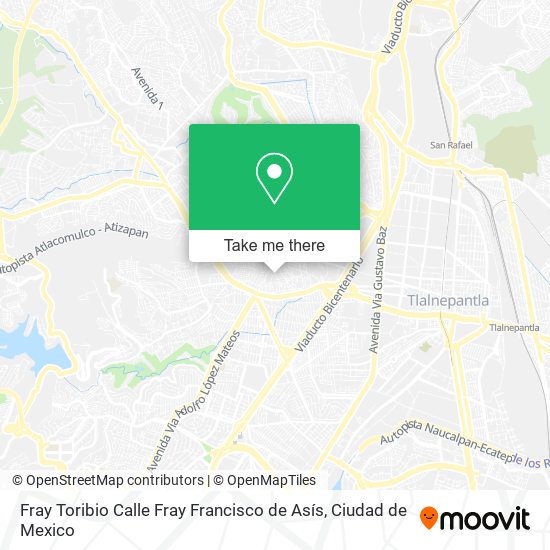 Fray Toribio Calle Fray Francisco de Asís map