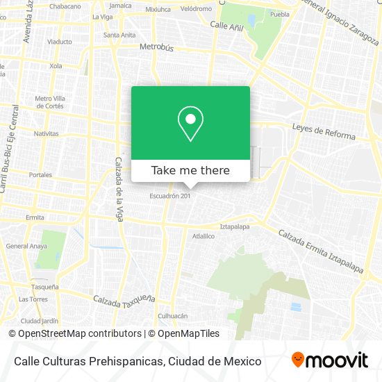 Mapa de Calle Culturas Prehispanicas
