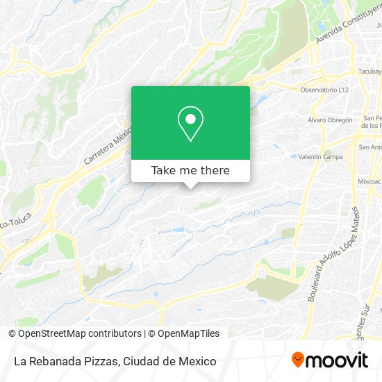 La Rebanada Pizzas map