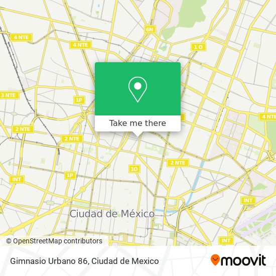 Gimnasio Urbano 86 map