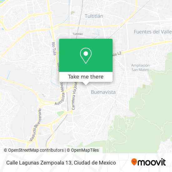 Mapa de Calle Lagunas Zempoala 13