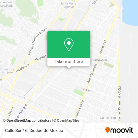 Mapa de Calle Sur 16