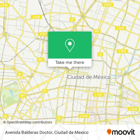 Avenida Balderas Doctor map