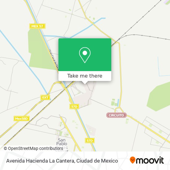 Mapa de Avenida Hacienda La Cantera