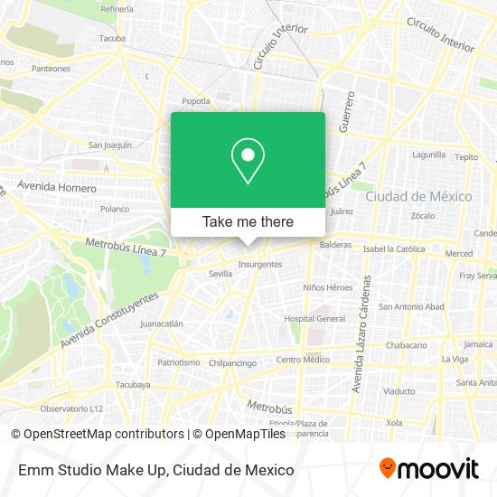 Emm Studio Make Up map