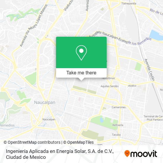 Mapa de Ingeniería Aplicada en Energía Solar, S.A. de C.V.