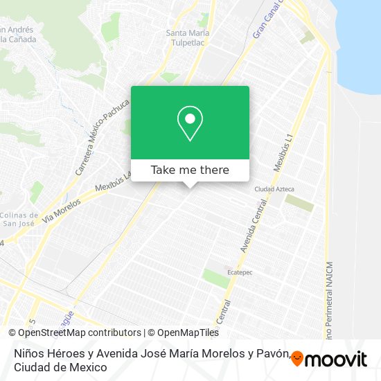 Mapa de Niños Héroes y Avenida José María Morelos y Pavón