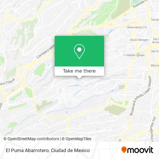 El Puma Abarrotero map