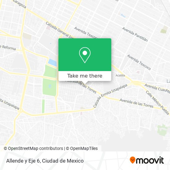 Mapa de Allende y Eje 6