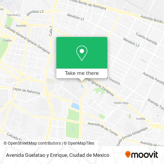 Avenida Guelatao y Enrique map