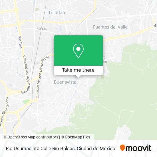 Río Usumacinta Calle Río Balsas map