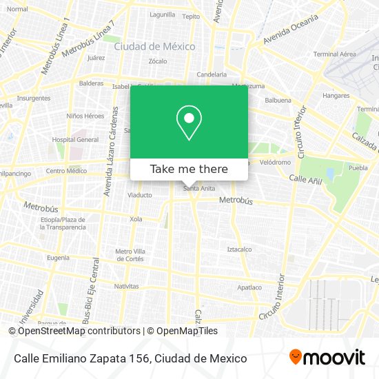 Mapa de Calle Emiliano Zapata 156