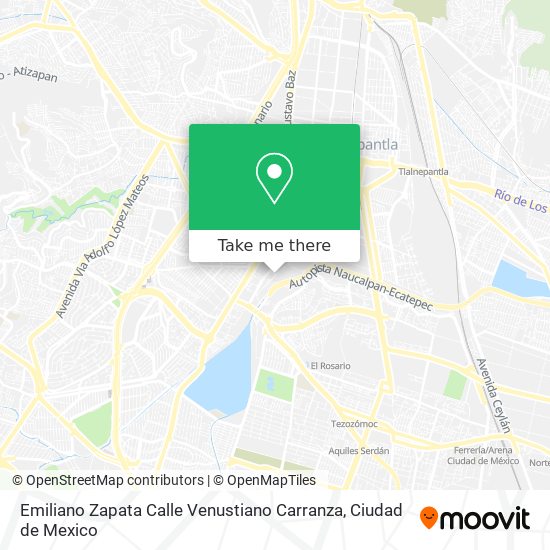 Emiliano Zapata Calle Venustiano Carranza map