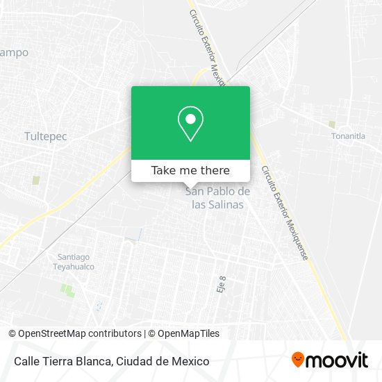 Mapa de Calle Tierra Blanca