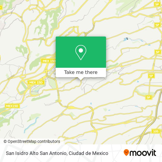 Mapa de San Isidro Alto San Antonio
