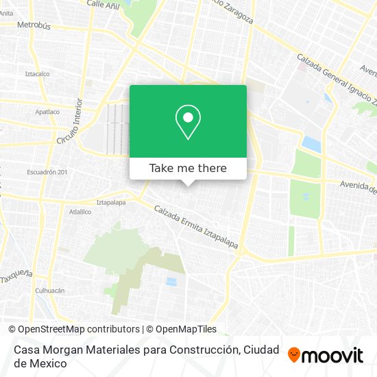 Casa Morgan Materiales para Construcción map