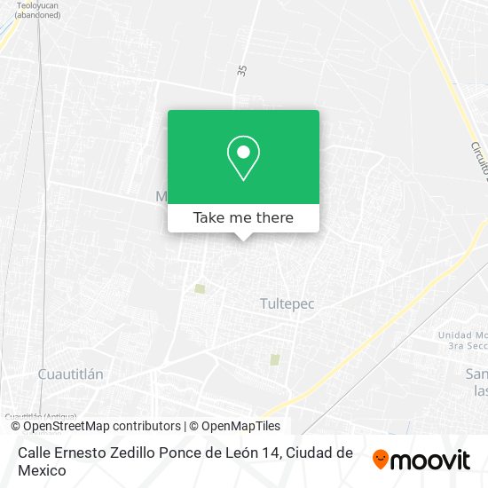 Calle Ernesto Zedillo Ponce de León 14 map