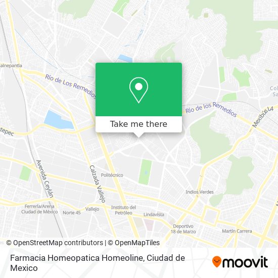 Mapa de Farmacia Homeopatica Homeoline