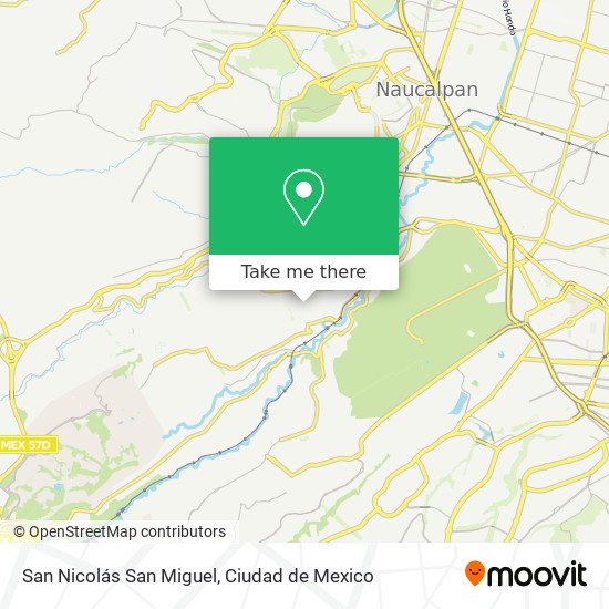 San Nicolás San Miguel map