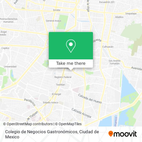 Colegio de Negocios Gastronómicos map